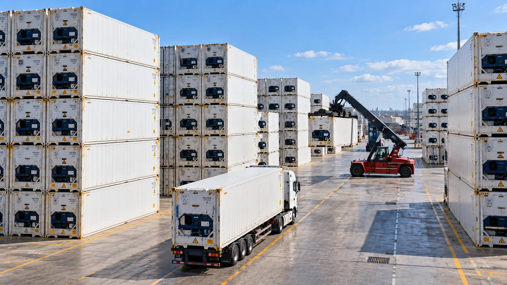 Illustrative temperature-controlled logistics facility