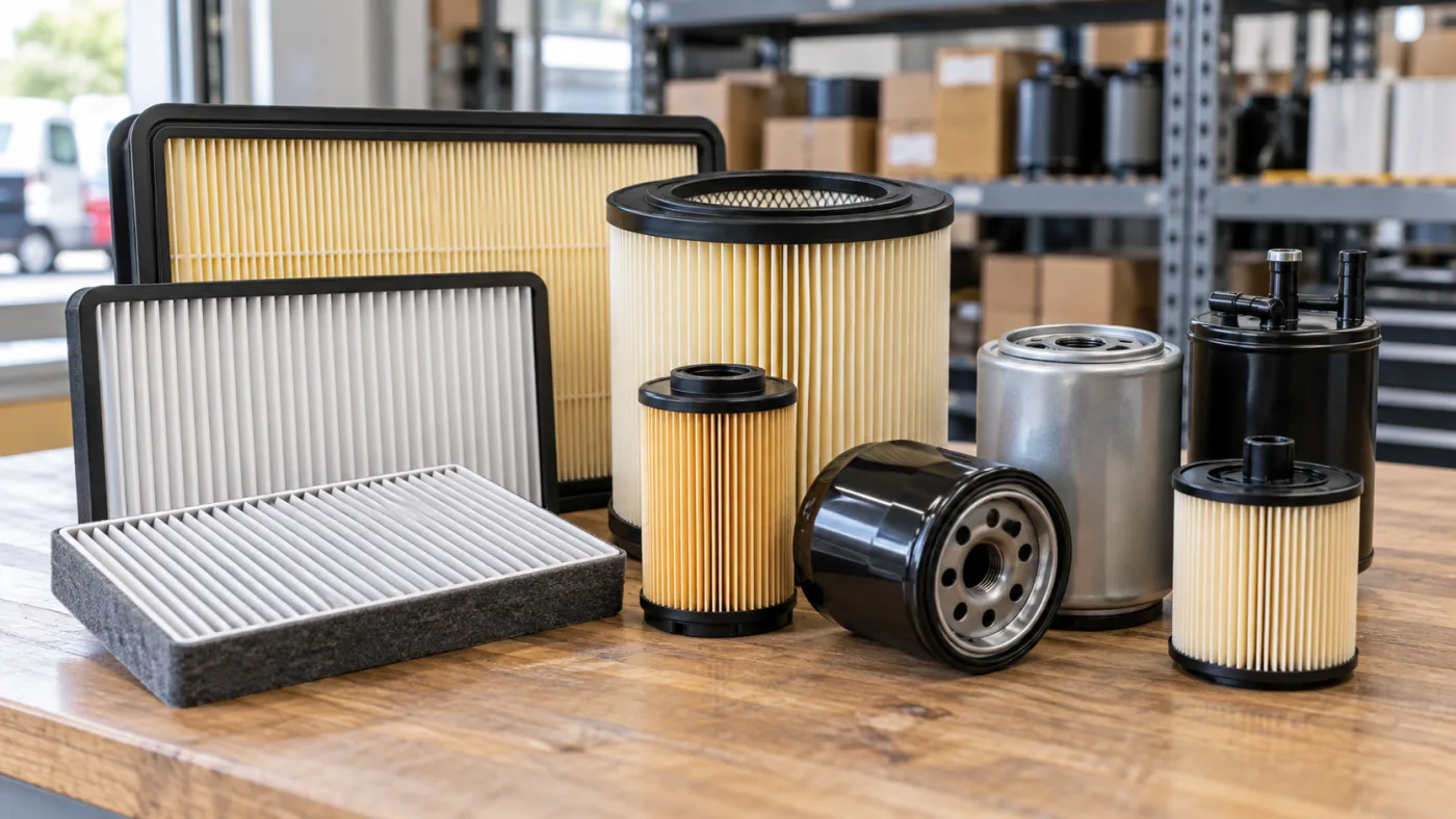 Automotive oil, air and cabin filters