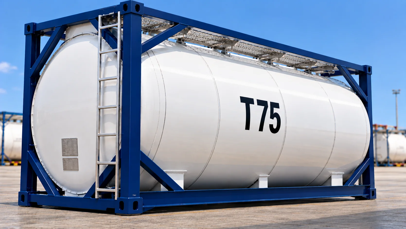 Illustrative T75 ISO tank container